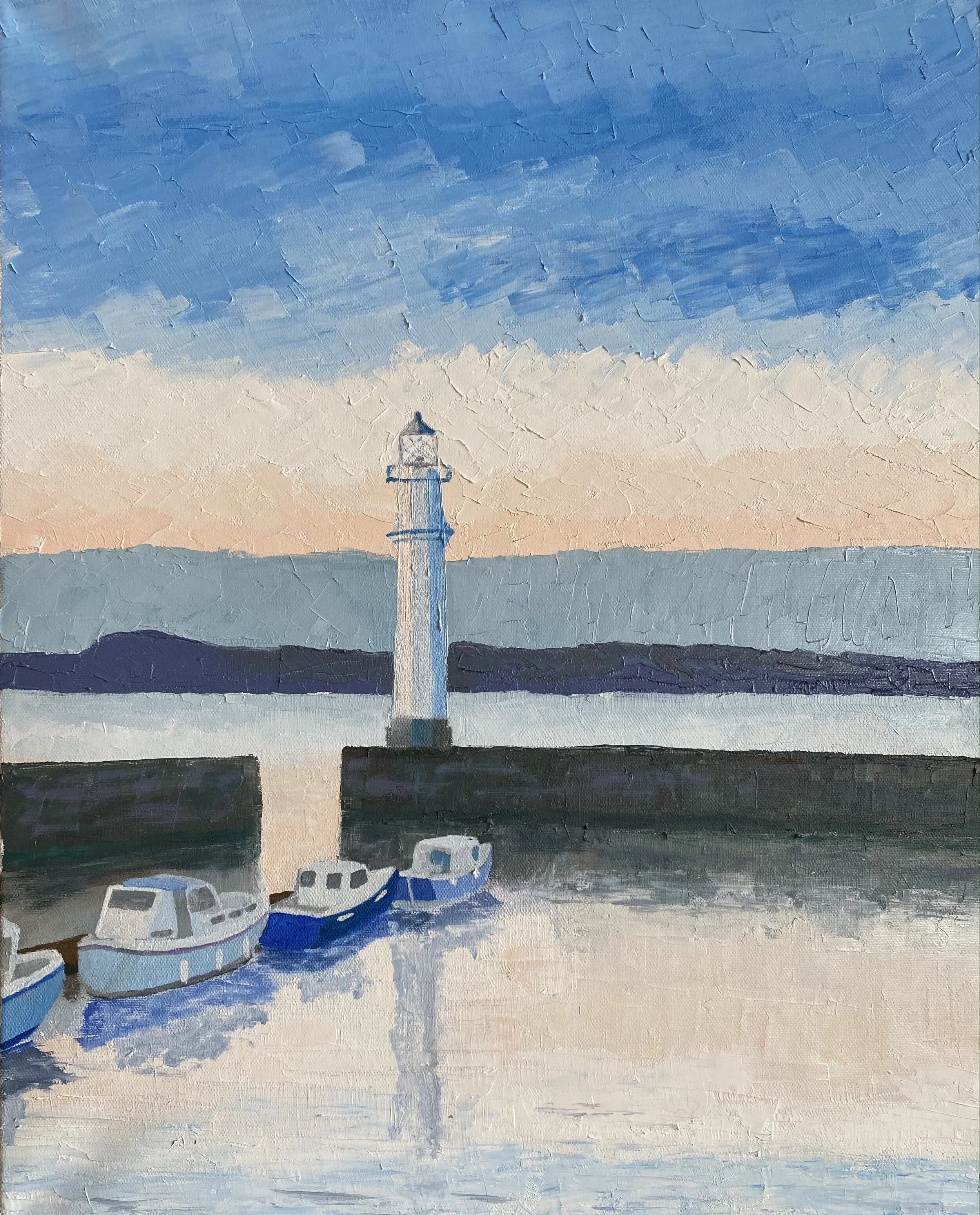 Newhaven Harbour | 44x54cm | For sale £300