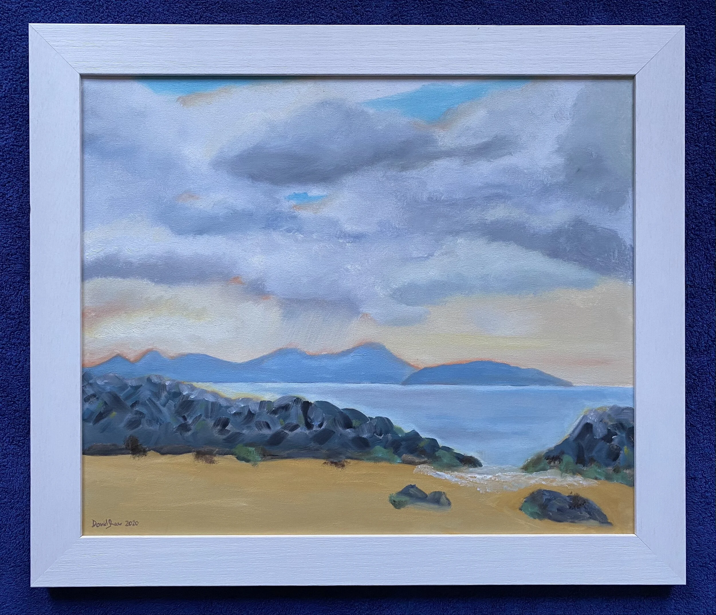 Mull from Balnahard Beach | 28x24cm | For sale £450