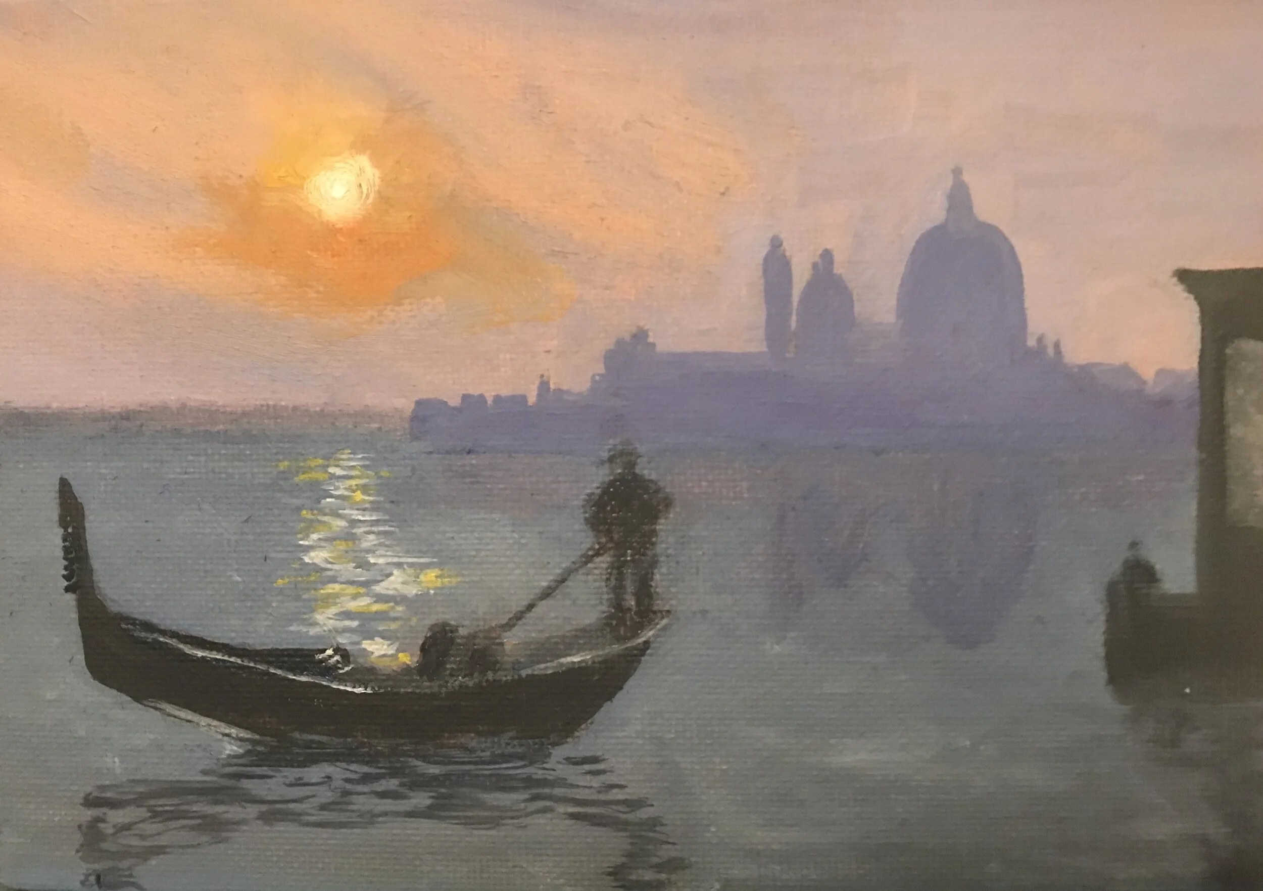 Sunset Over Venice | 18x13cm | Sold