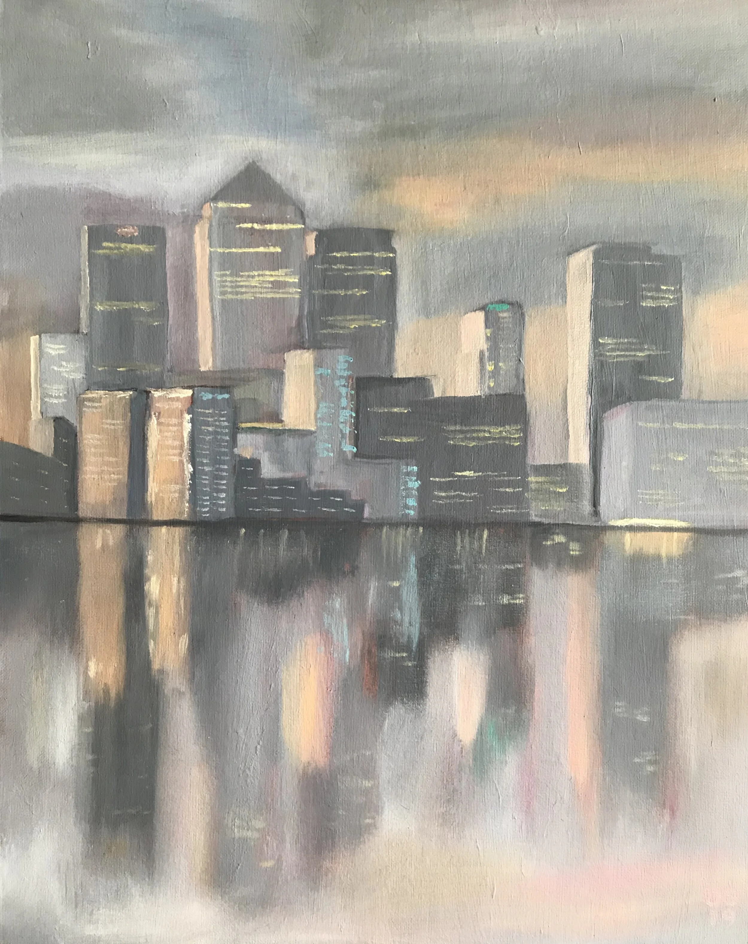 Canary Wharf | 41x51cm | For sale £300