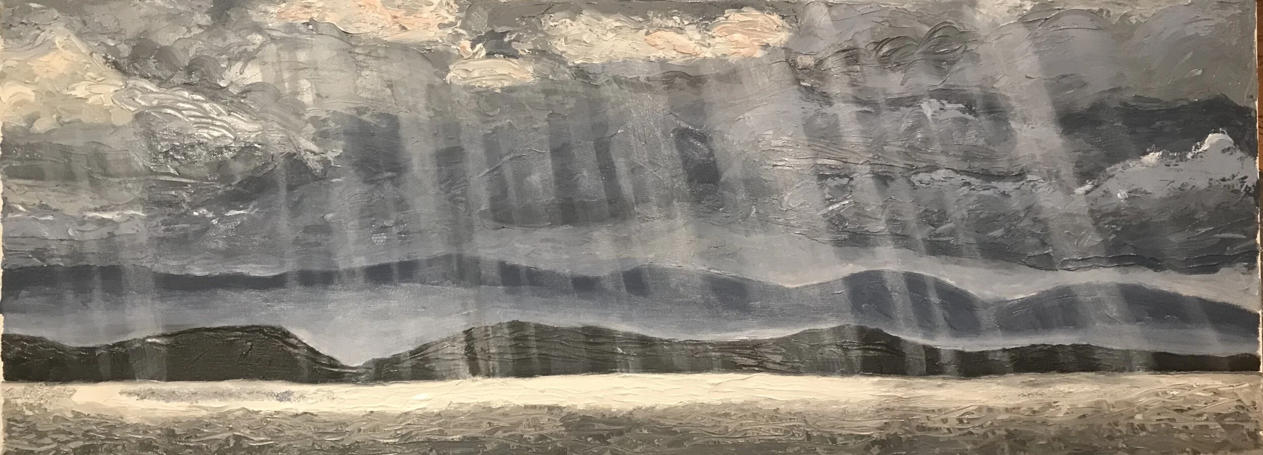 Raasay and Skye from Applecross | 82x32cm | For sale £450