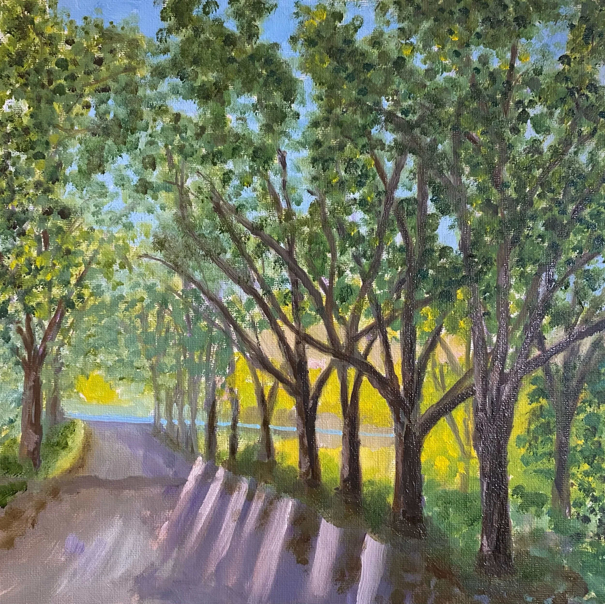  St Mark’s Park, Edinburgh | Oil on board 30x30cm | For sale £300