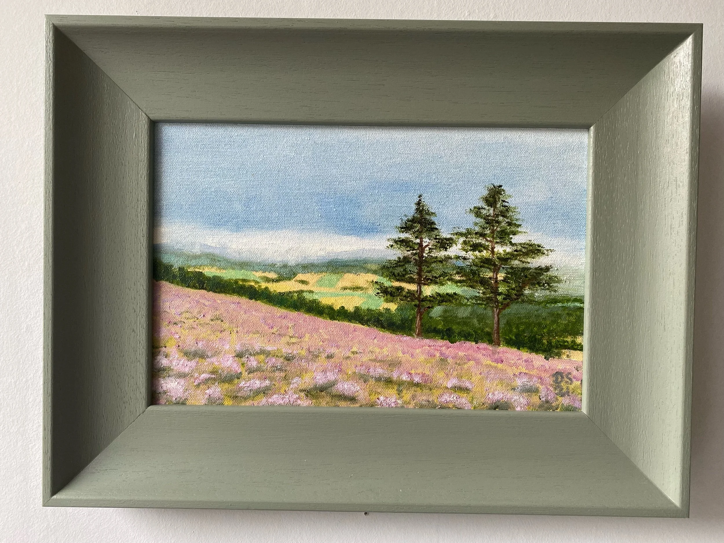  Heather in Aberdeenshire, Scotland | Oil on canvas | Sold