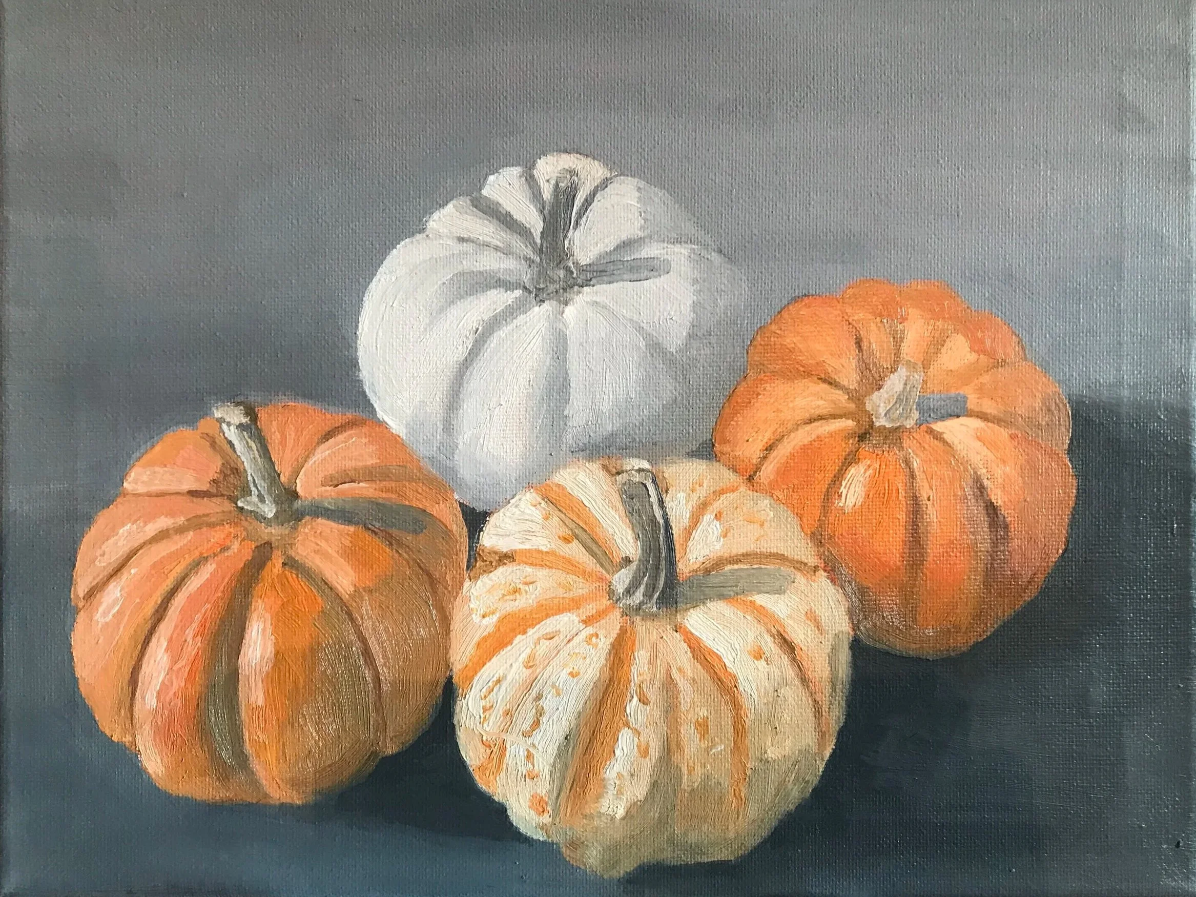 Gourds | Oil on canvas | 30x20cm | For sale £250