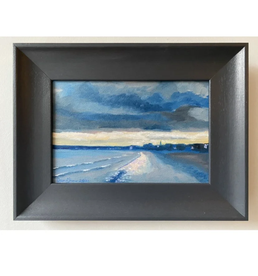Portobello Beach 2, Edinburgh | 15x11in Framed | Oil, palette knife | For sale £350