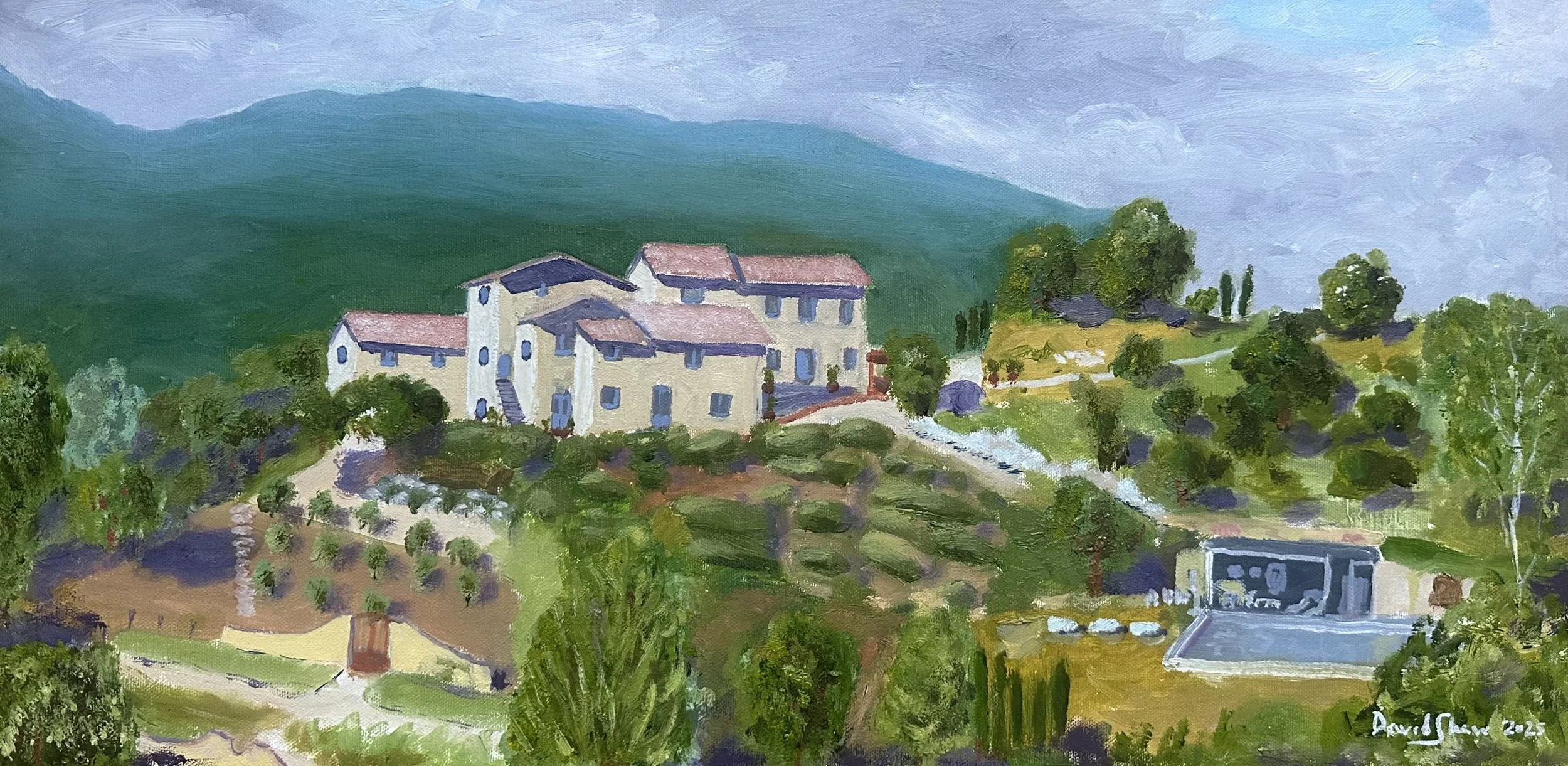 Umbria, Italy | Oil on canvas | 60x30cm | Not for sale