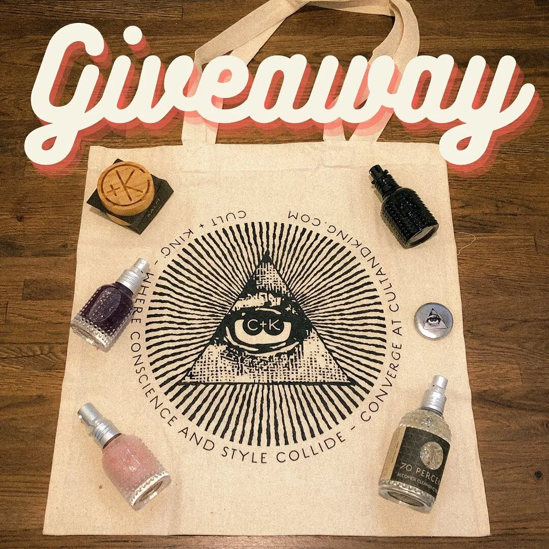 Hey beauties! We&rsquo;re doing our first ever IG giveaway! Prizes and rules listed below. 🎀✨

The Prizes: 

- A @cultandking gift box featuring their incredible Balm, Setspray, Tonik, Jelly, Pomade, a pin and a canvas tote bag featuring their iconi