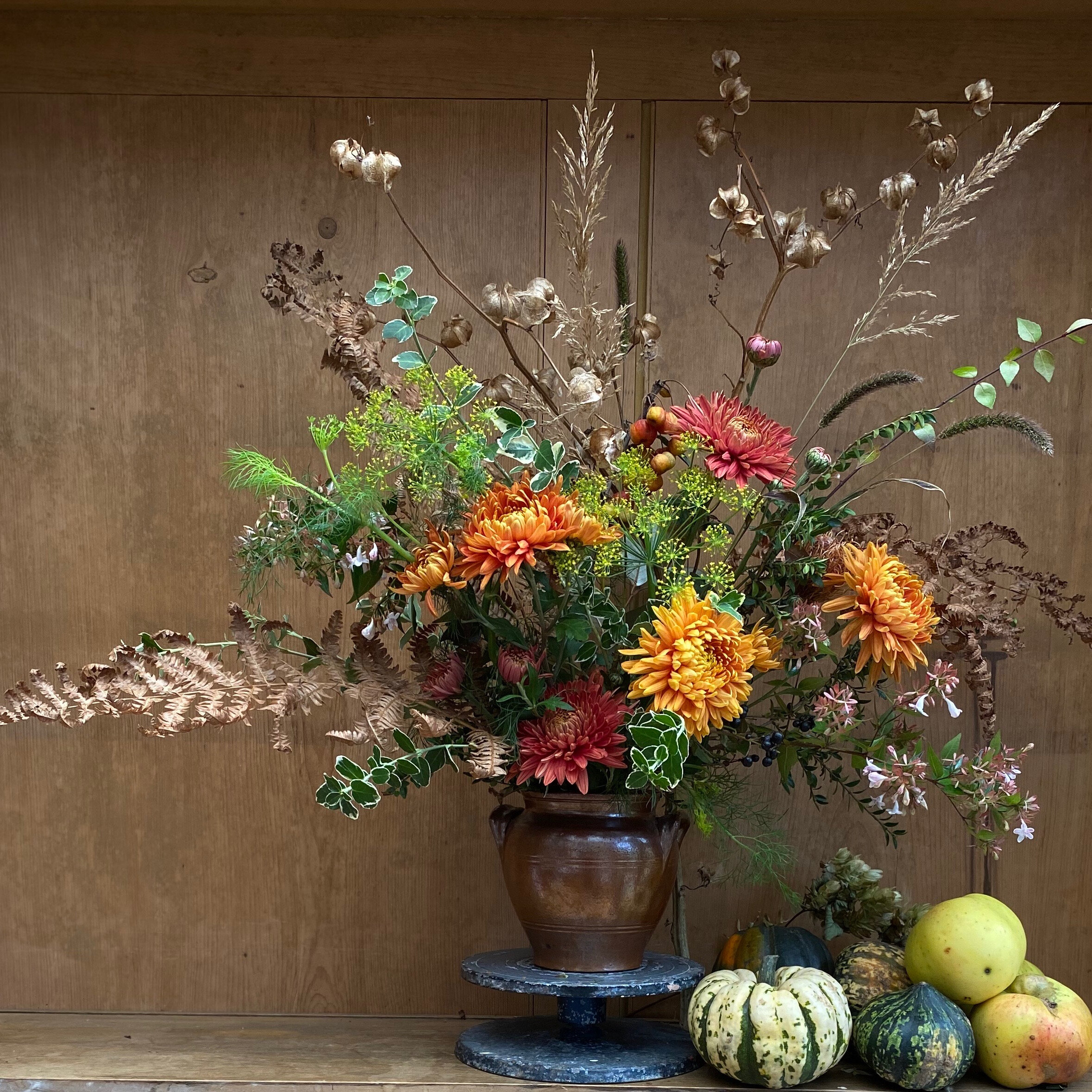 Chrsanthanum and Bracken- Late Autumn