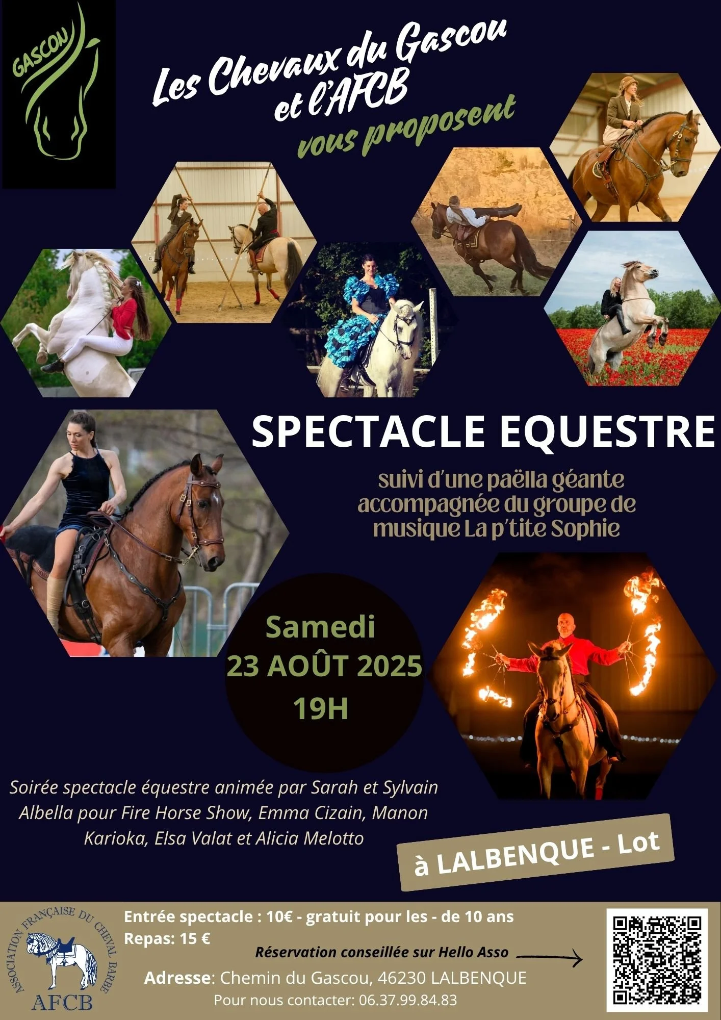 Spectacle équestre & paella géante