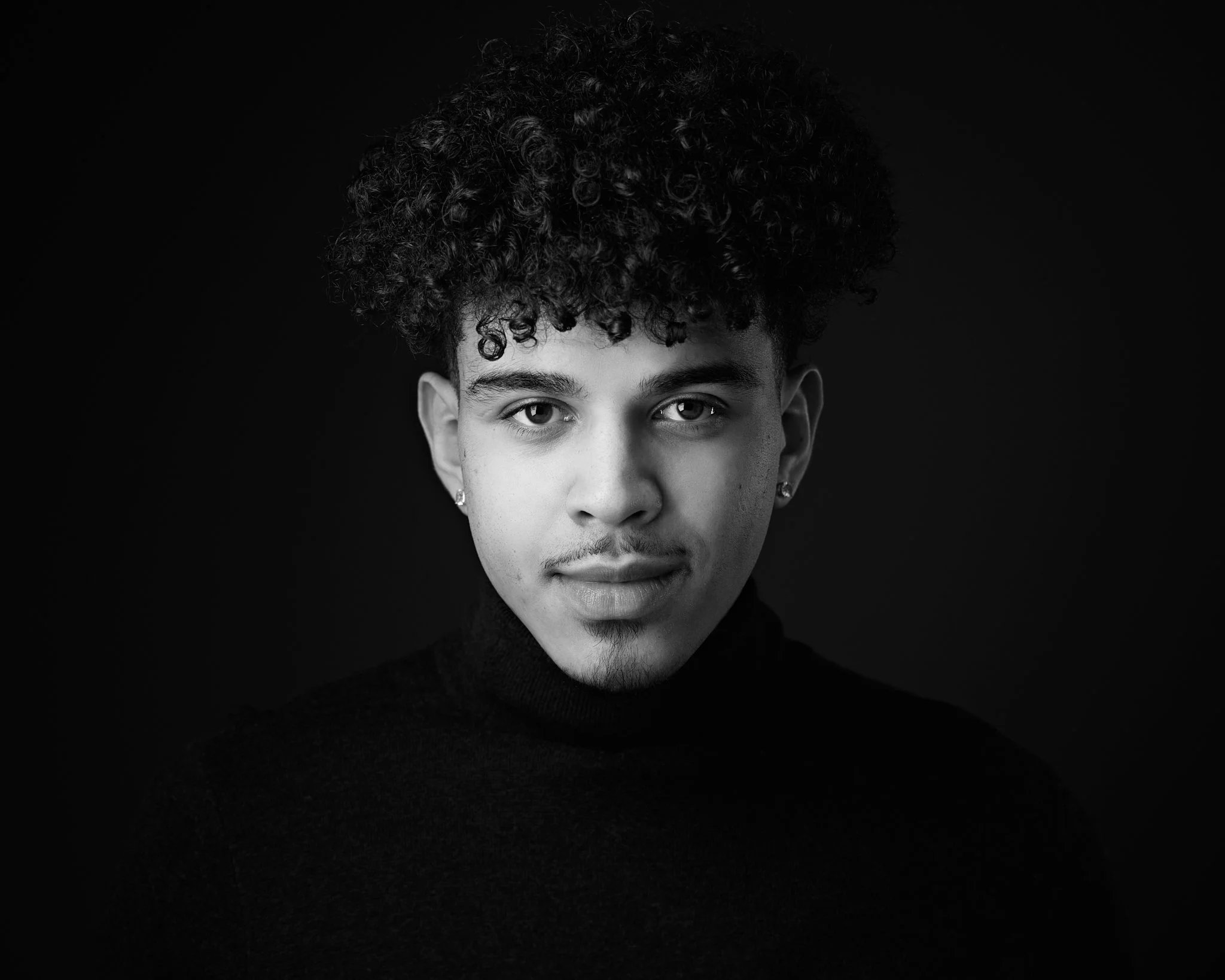 Actor headshot with strong eye contact
