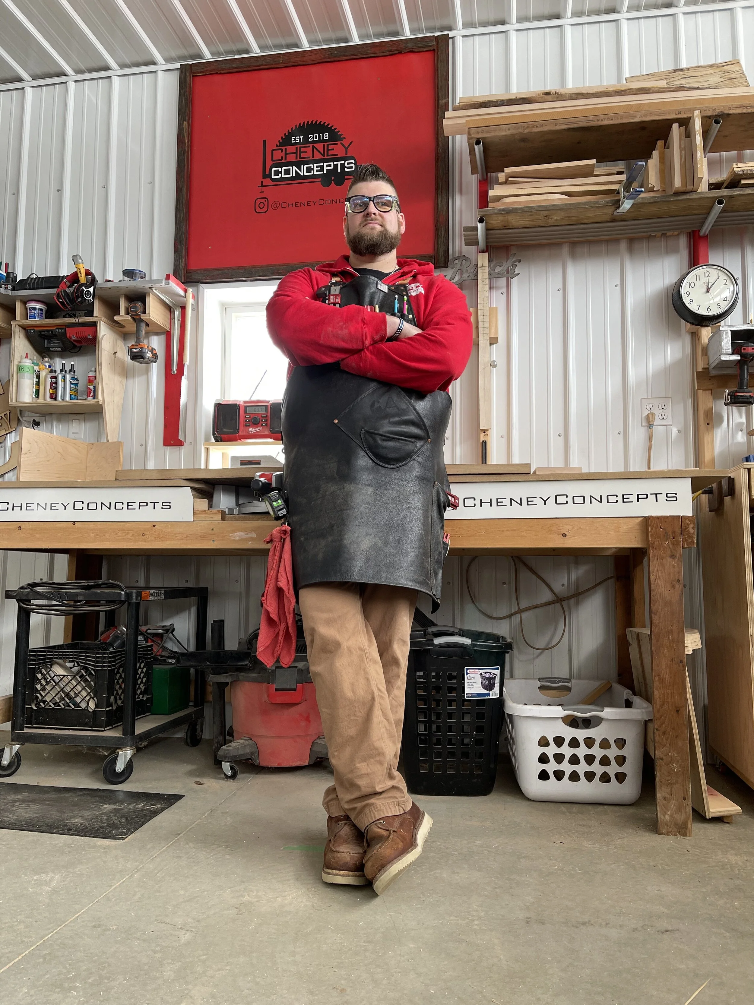 When “Average” Just Won’t Do: A Custom Leather Work Apron Befitting a Custom Woodworker