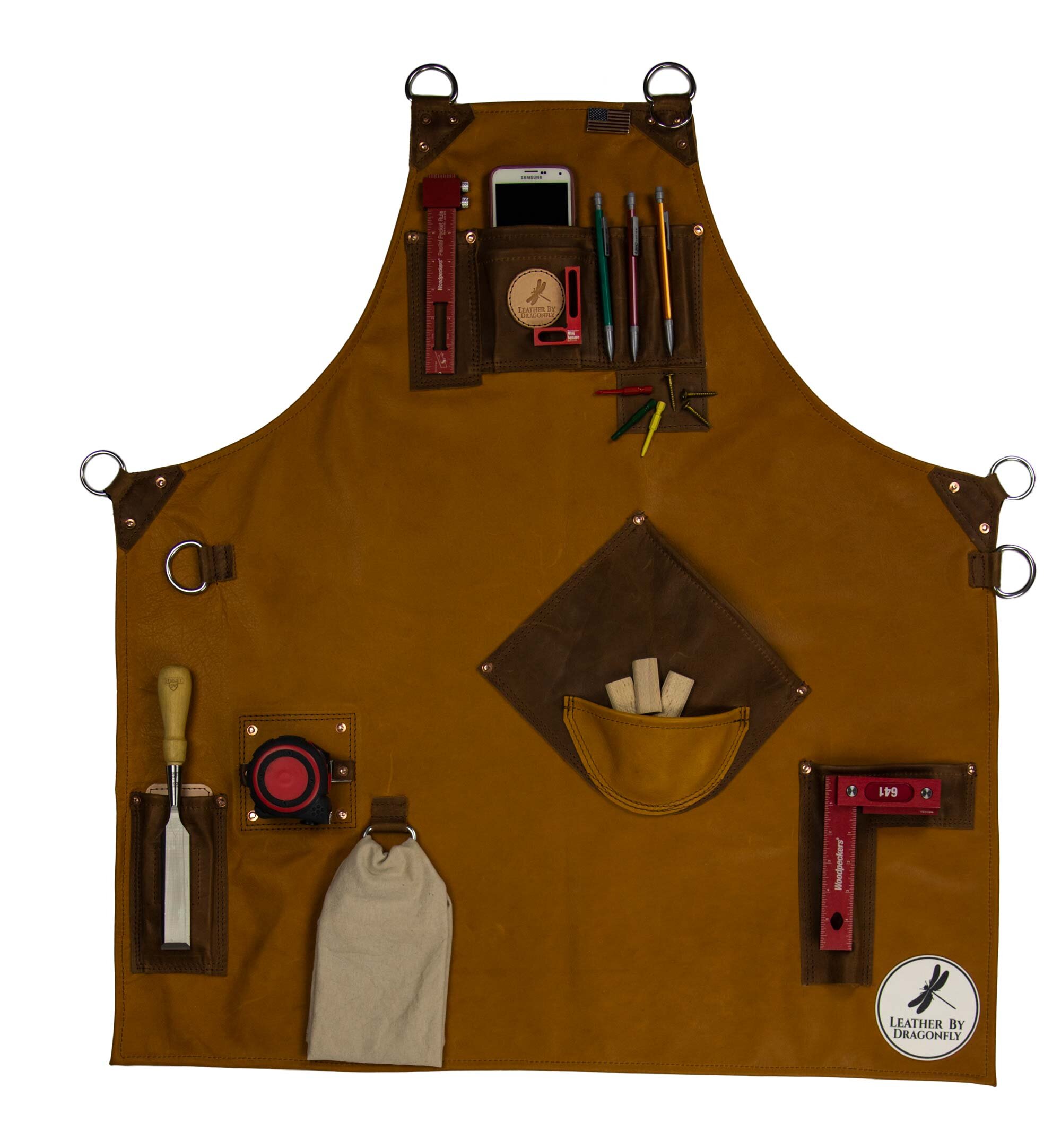 custom leather apron