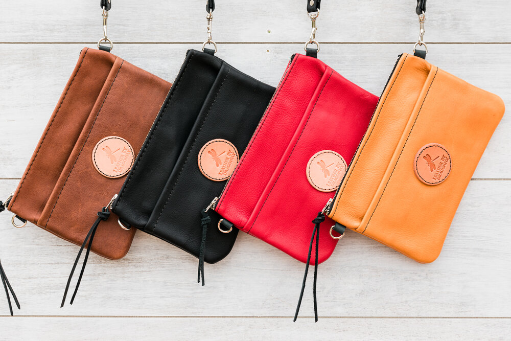 Our clutches are perfect for on the go. 