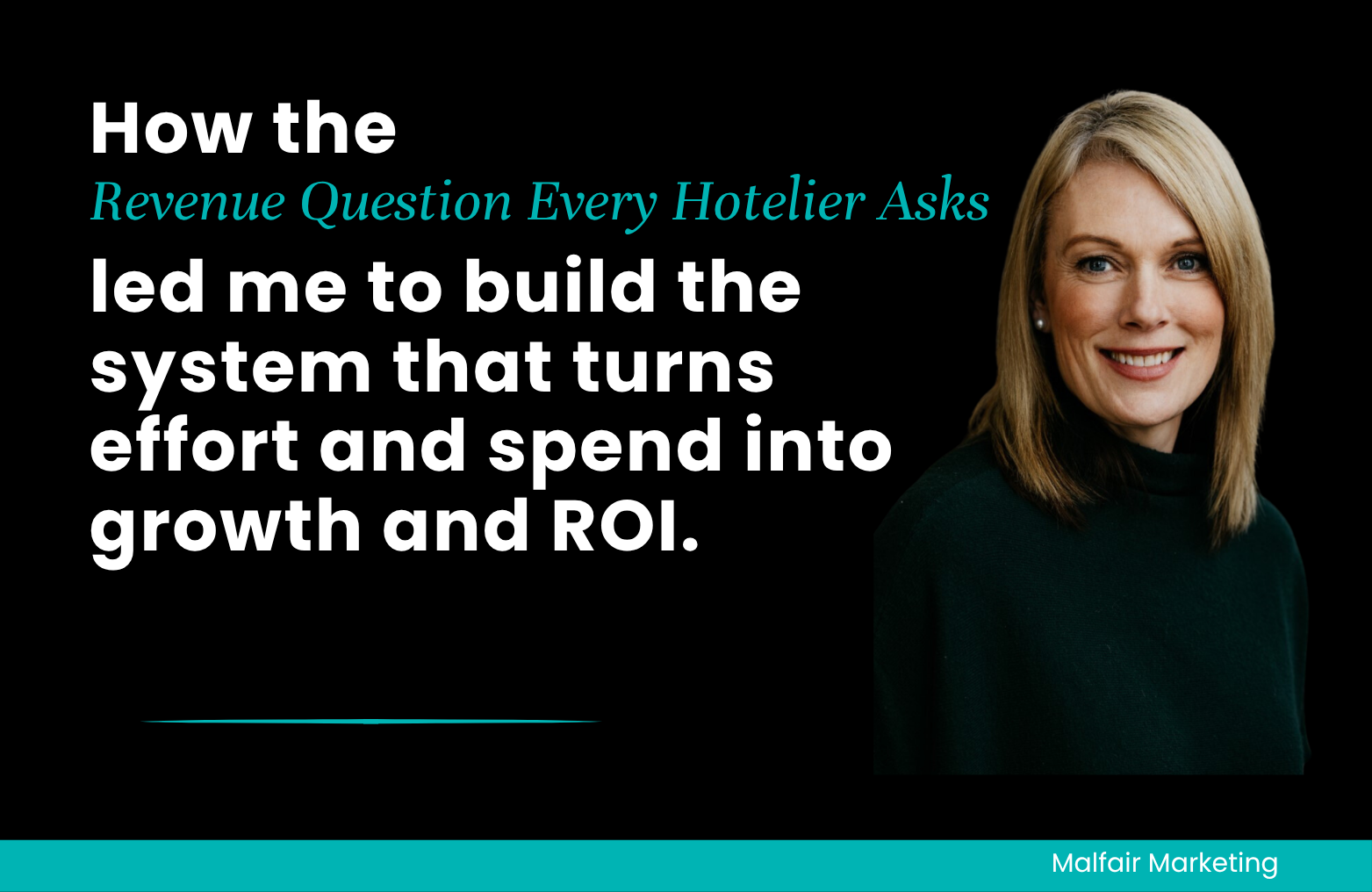 How the revenue question every hotelier asks led me to build a system focused on growth and ROI.
