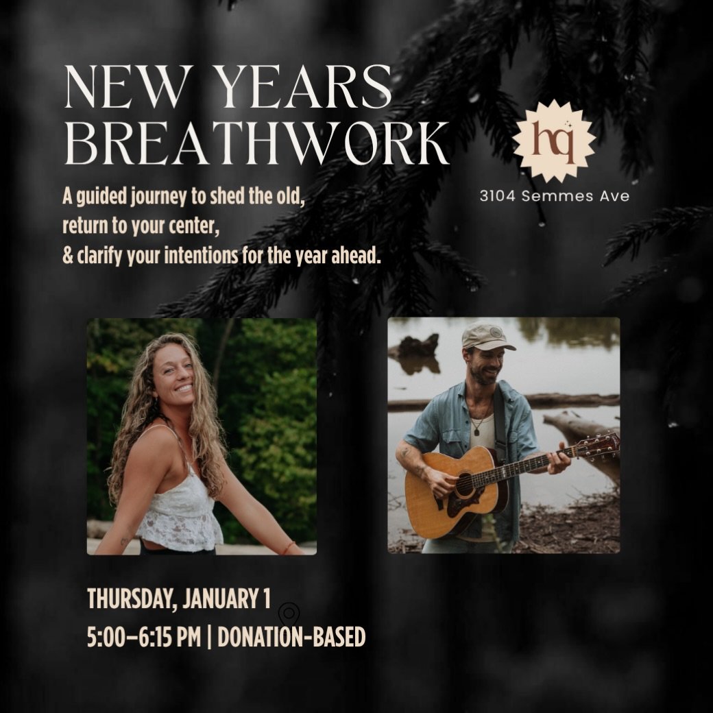 We are soo excited to invite you into this special New Year&rsquo;s Portal✨🙌

We&rsquo;ll begin with a meditation + intention-setting ritual, then move into a powerful Breathwork Journey led by Liz (yes, she&rsquo;s bringing the depth 😉). Bradley w
