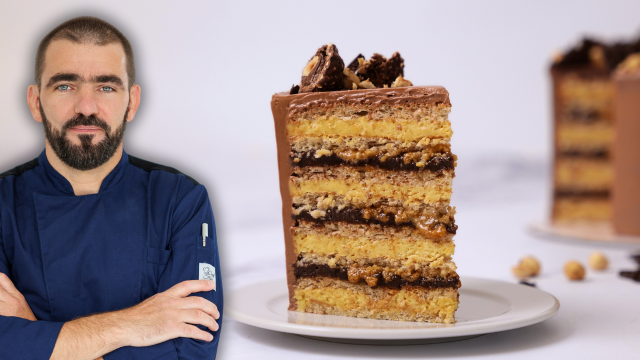 Hazelnut Praline Cake