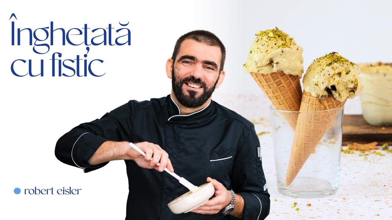 Inghetata cu fistic - cu doar 3 ingrediente