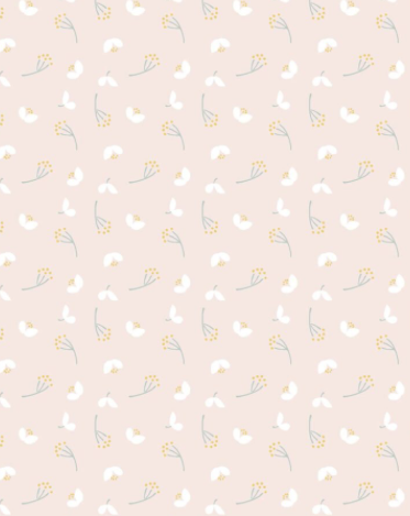 Lewis & Irene Heart of Summer Petal Play on Blush Pink by Cassandra Connolly CC4-2