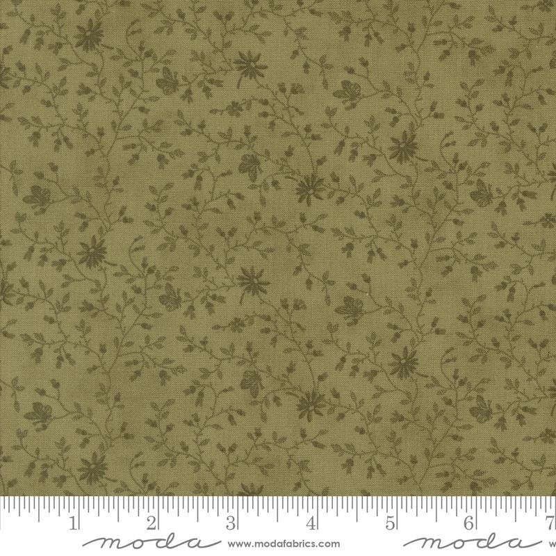 Moda 3 Sisters Favorites Vintage Linens Meadow Greens Pappilion Bramble Rosemary 44361-40