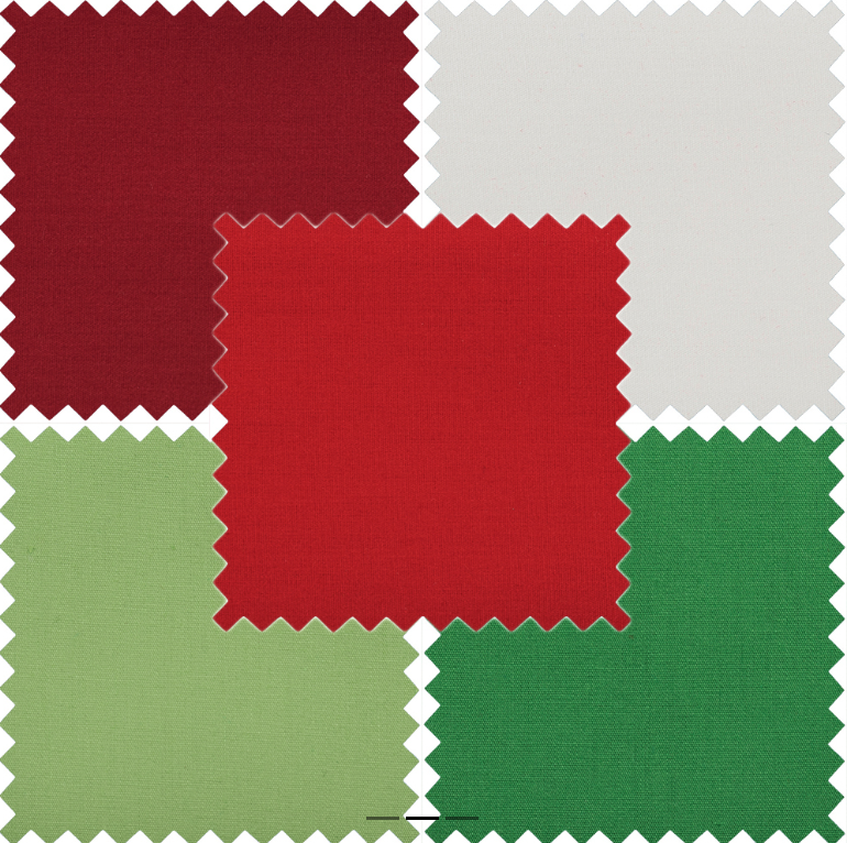 5 Fat Quarters Festive Solids GTC158