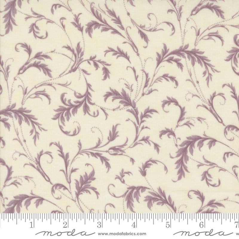 Moda 3 Sisters Favorites Vintage Linens Lavender Fields Flourishing Plaza Cream Iris 44362-21