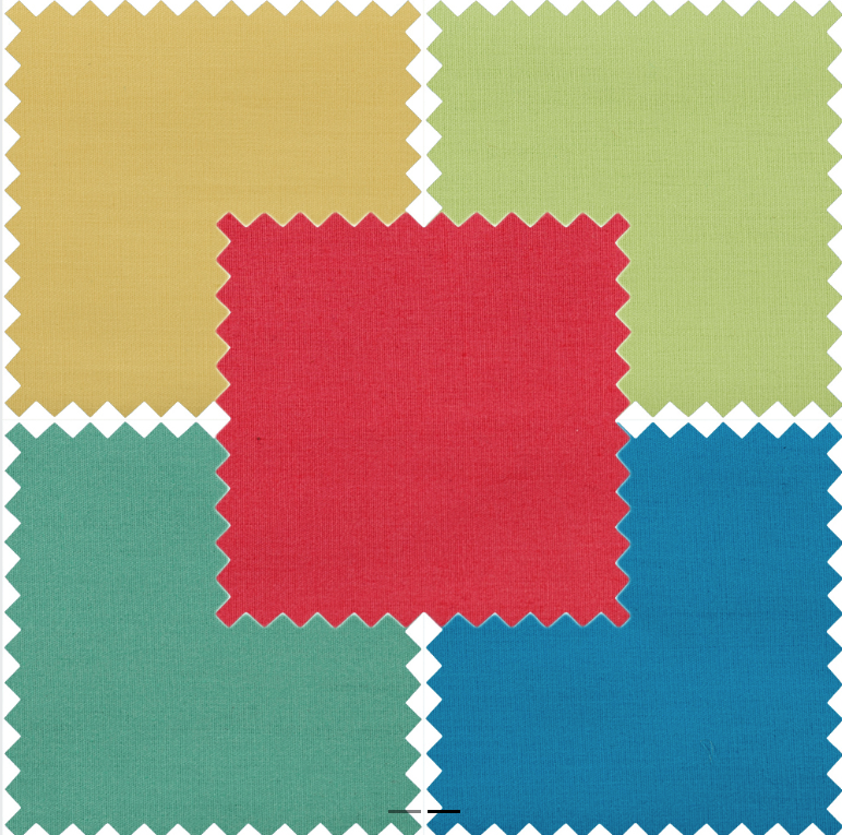 5 Fat Quarters Brights Solids GTC162