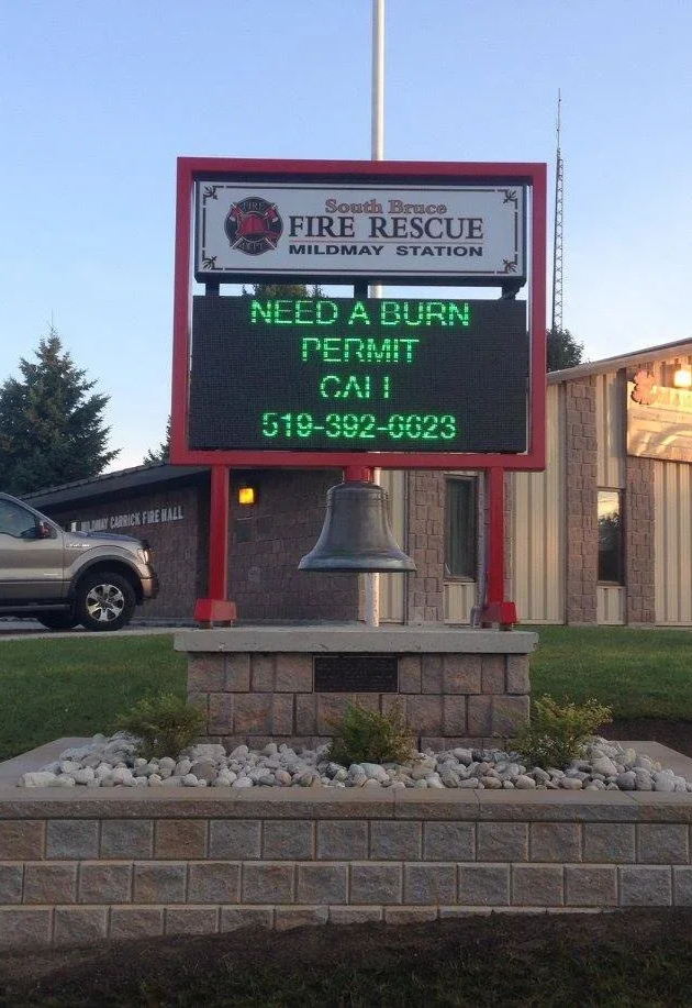 LED sign for South Bruce Fire Rescue at Mildmay Station - Signupsigns - Neustadt.