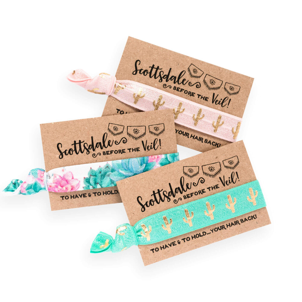 Bachelorette Scottsdale Singles — Shop Hair Tie Favors + Gifts