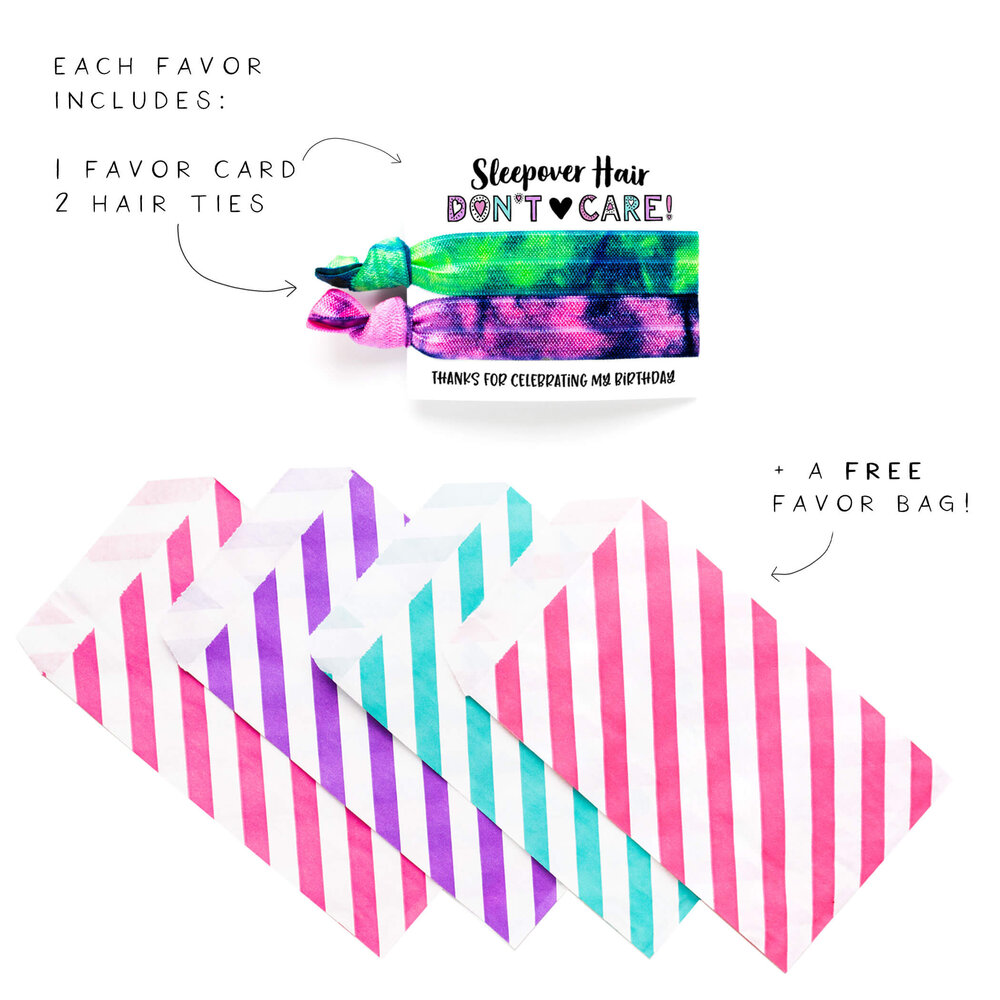 10 Pack Rainbow Birthday Favors — Shop Hair Tie Favors + Gifts
