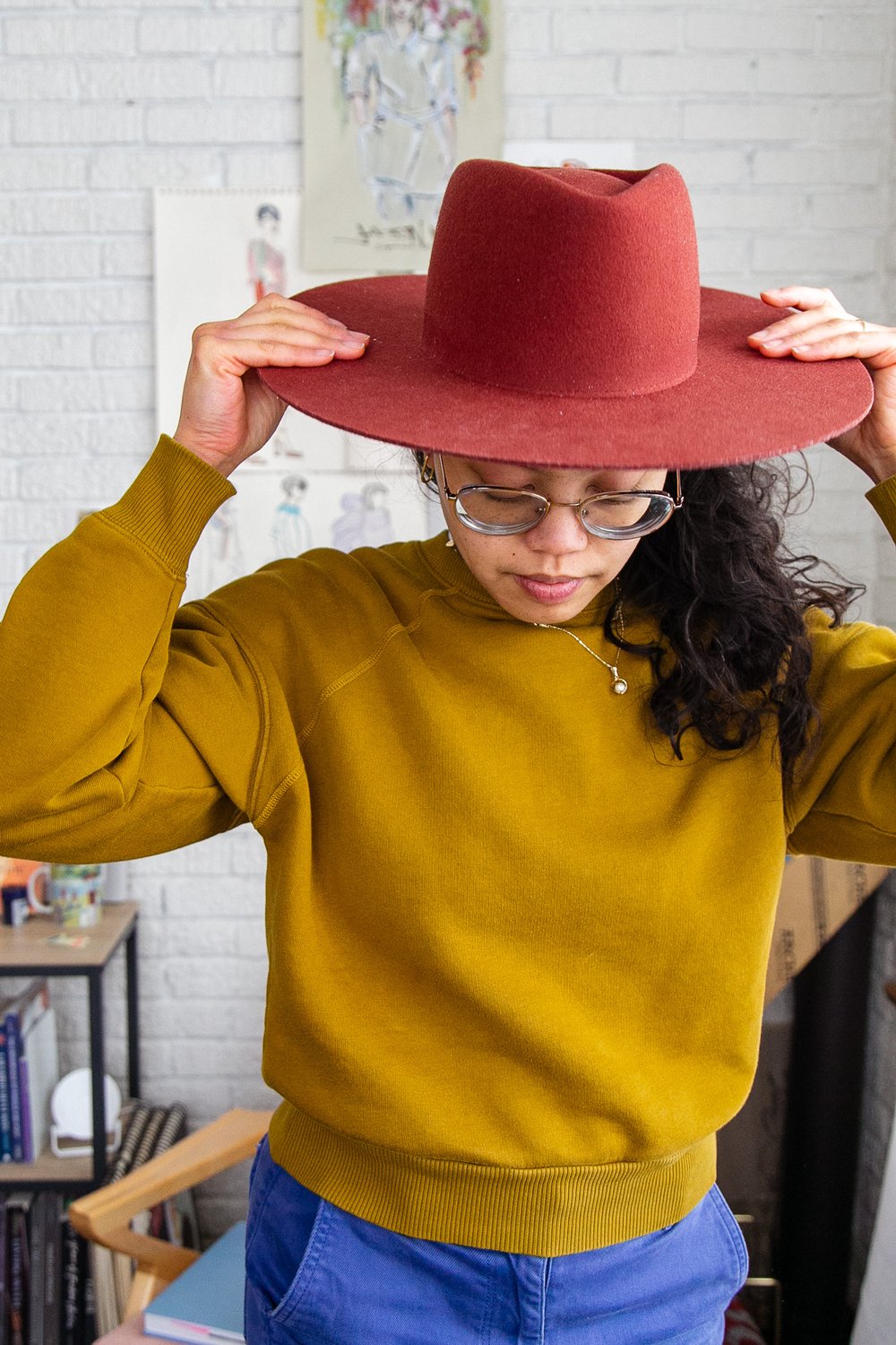 Pairing hats and sweaters on The Riza Magazine