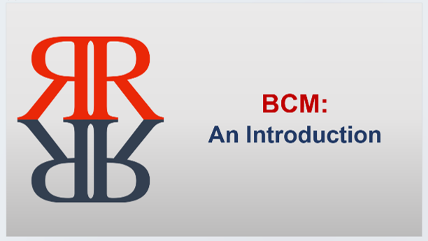 Awareness: BCM - An Introduction