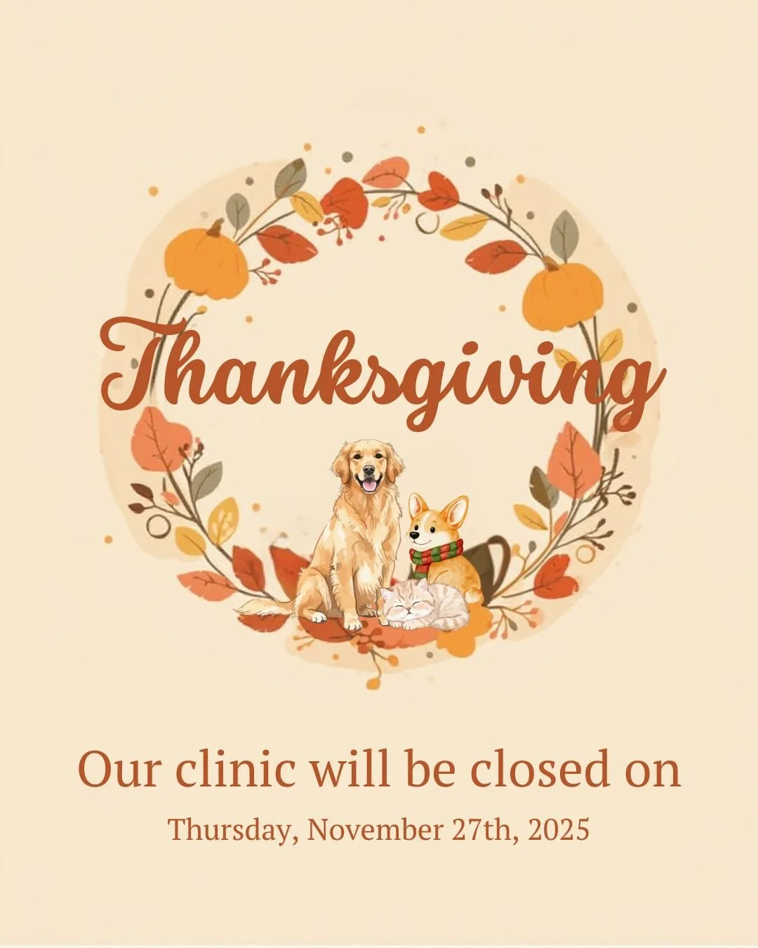 We will be closed on Thursday, November 27th so our team can spend the holiday with loved ones (and a few furry friends, of course!).

As we pause to give thanks, we want to share how truly grateful we are for our Stonebrook Family &mdash; our client