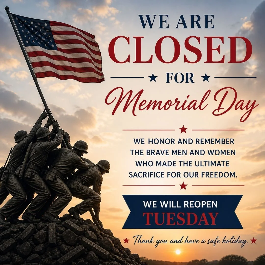 This Memorial Day, we honor and remember the brave men and women who made the ultimate sacrifice for our freedom. 🇺🇸❤️

Stonebrook is closed today and will reopen Tuesday.

For emergencies:
Frisco Emergency Pet Care
11201 Preston Road, Frisco, TX 7