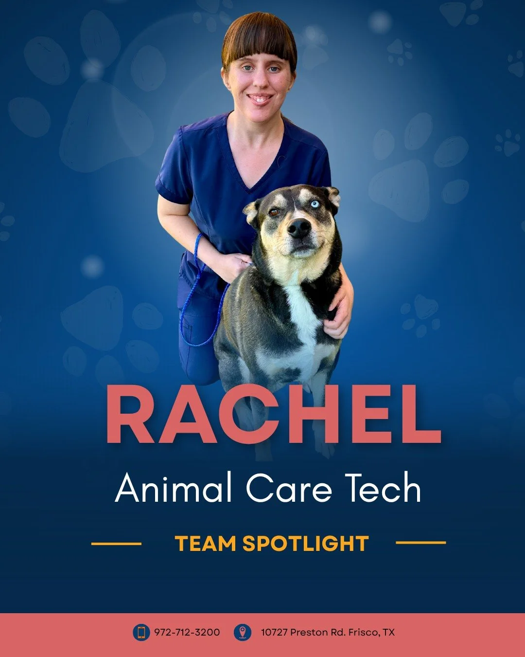 It's Kennel Week at Stonebrook and we are kicking it off by celebrating someone who makes sure every single boarder feels safe, loved, and right at home &mdash; meet Rachel! 🐾💙

Rachel is one of our Animal Care Technicians and honestly? Your pets a