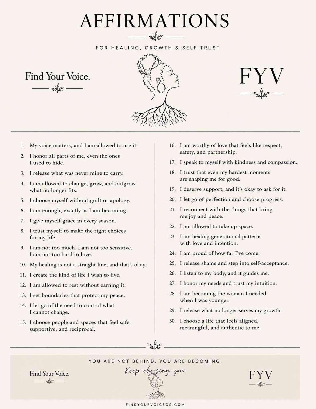 Affirmations