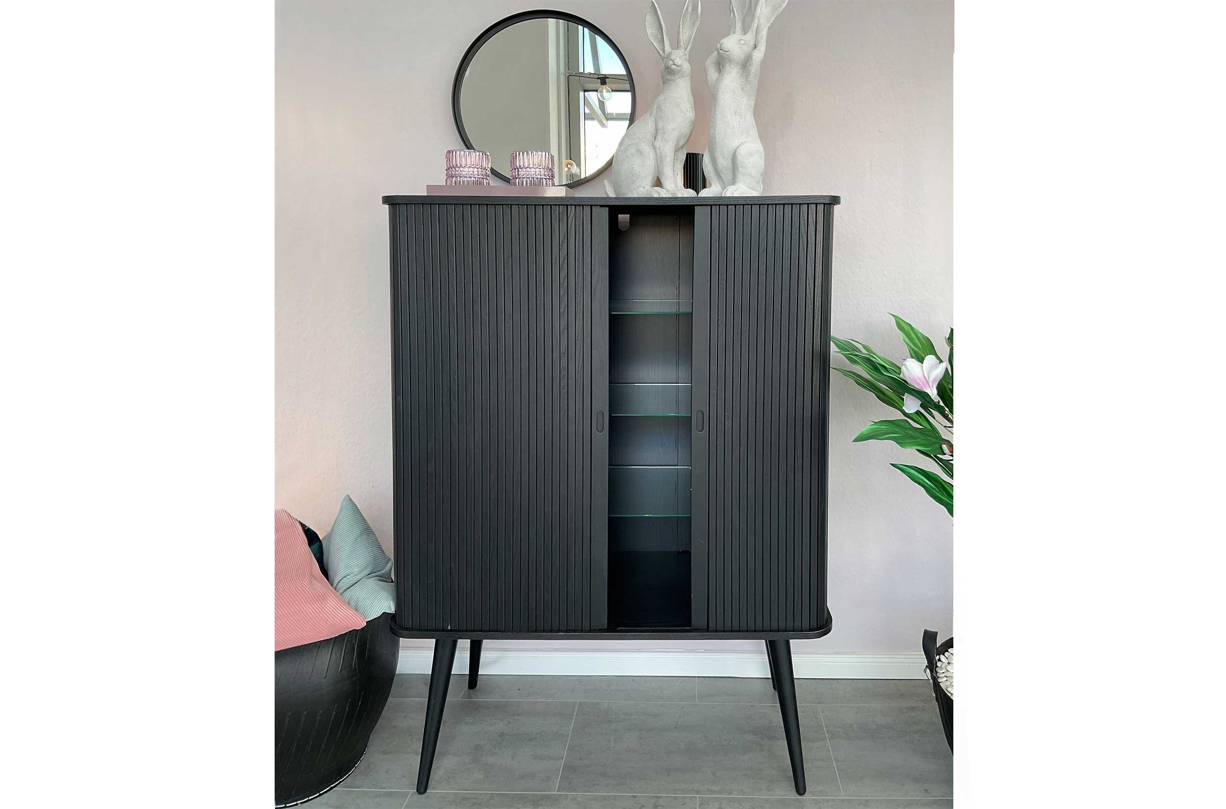 Schrank BOSTON schwarz  -  statt  € 1.269, -  jetzt € 899,-*