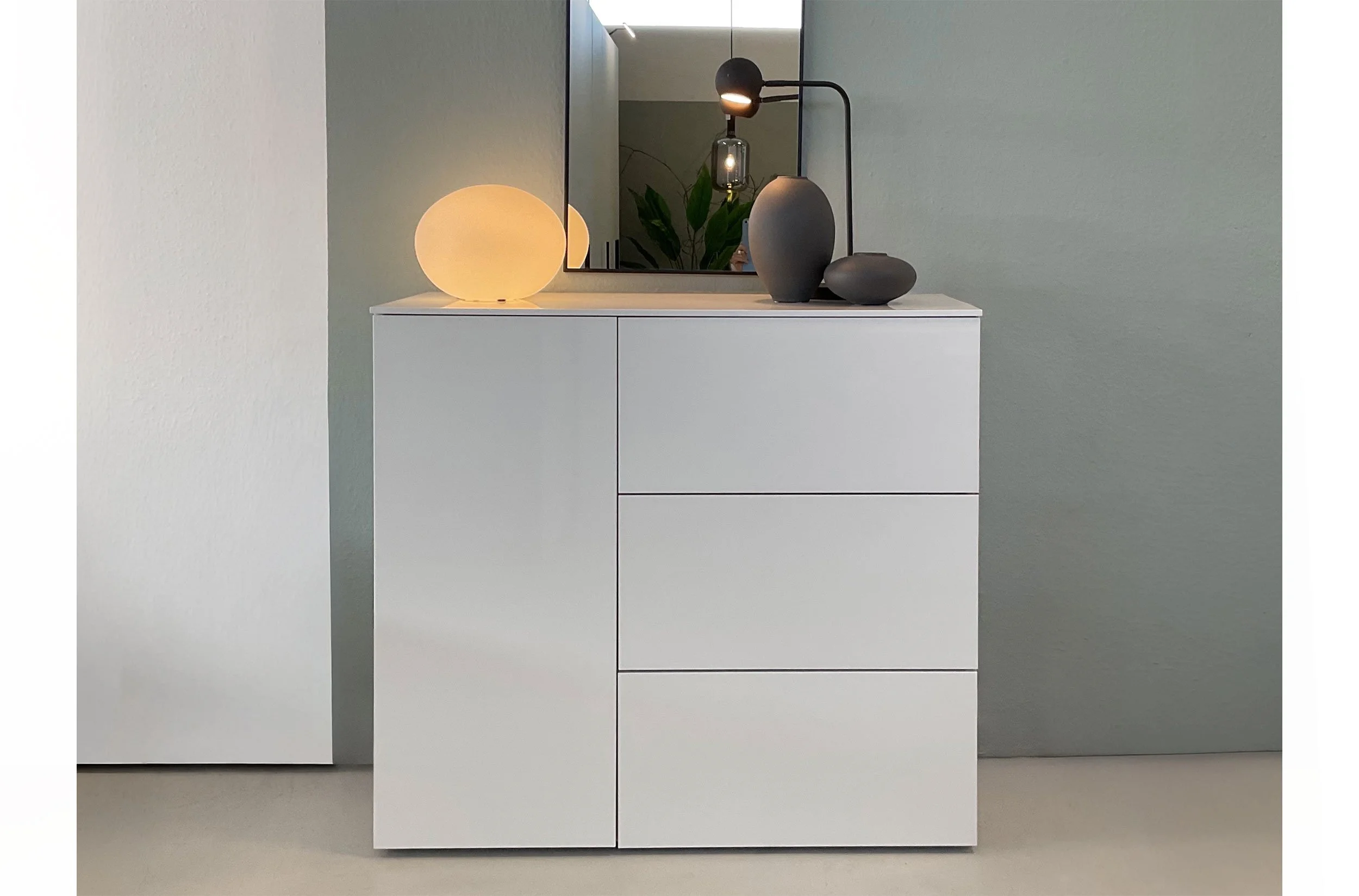 Kommode weiß Hochglanz  -  statt € 1.998, -  jetzt € 1.198,-*