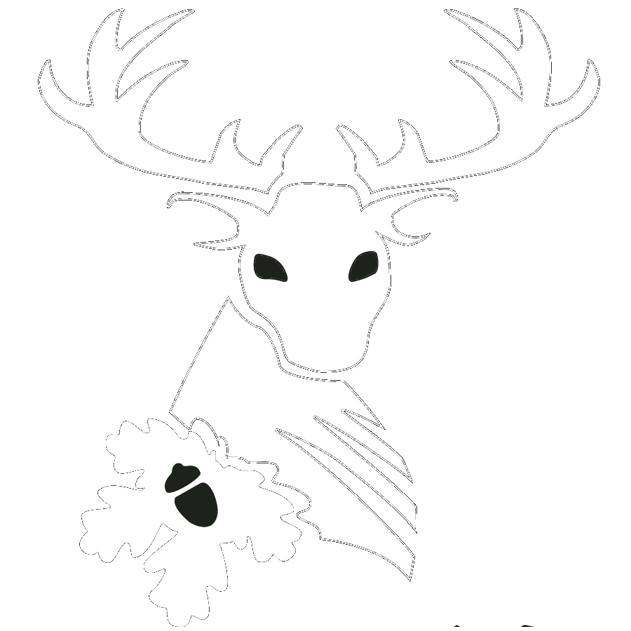 Vit logga / symbol Slottskogen