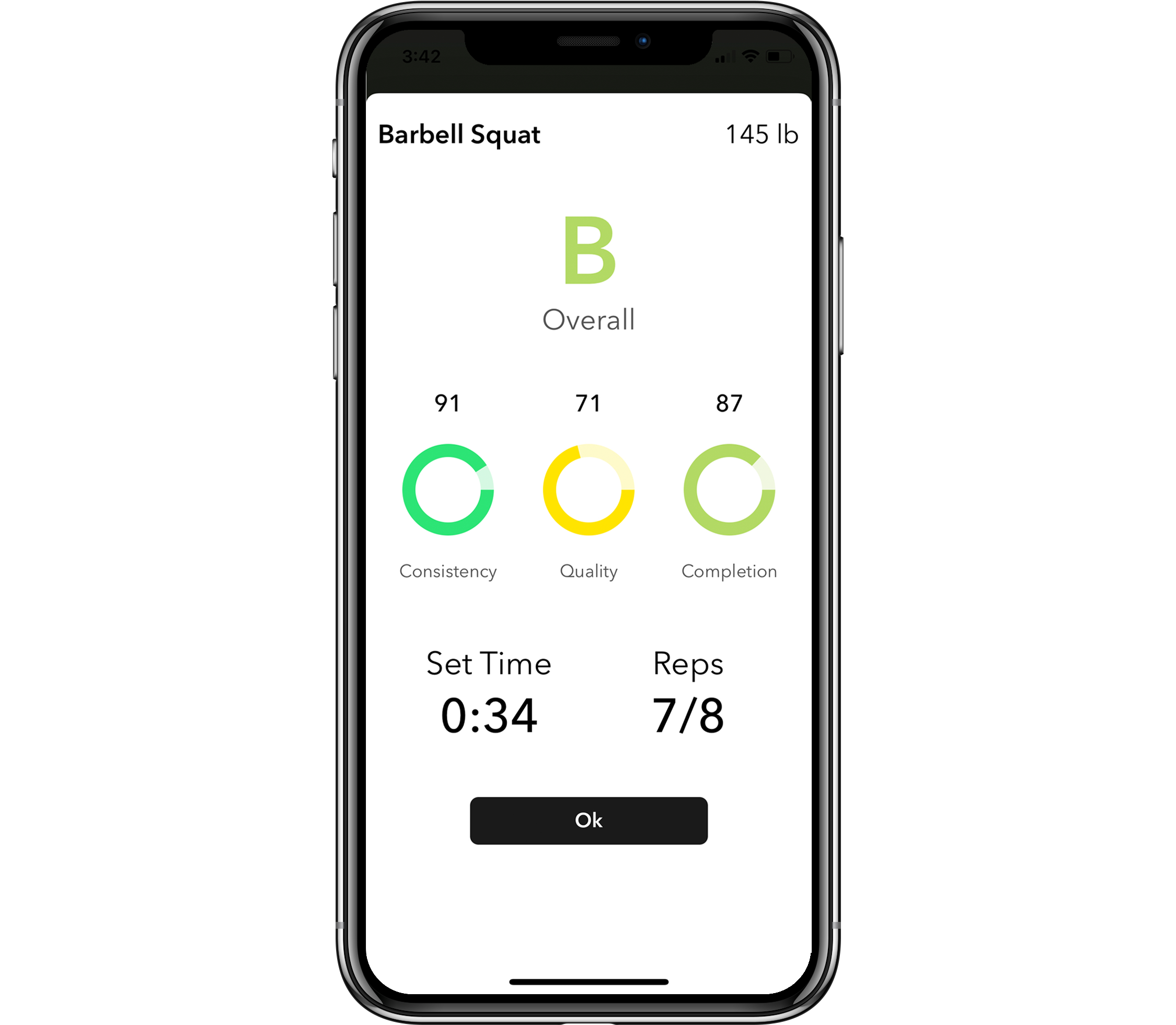 Graded on workout performance