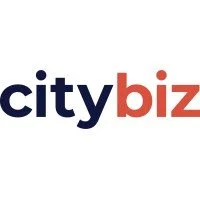 City Biz logo with the words 'city' in navy blue and 'biz' in orange.