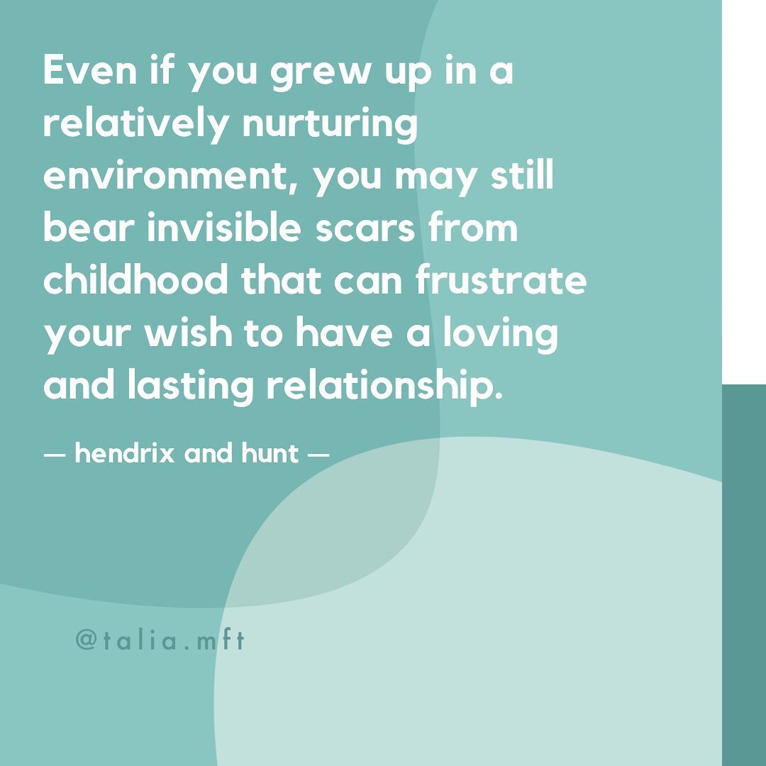 No matter how loving or attentive your parents or caregivers were, it&rsquo;s impossible they met your every need in every moment. 

Your caregivers also had their own vulnerabilities and triggers, which undoubtedly affected you too.

We all come int