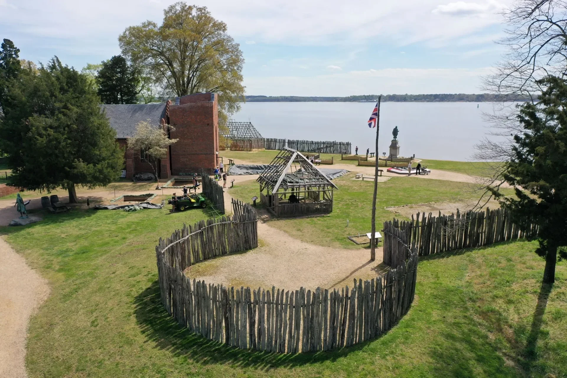 Fort at Historic Jamestown in Virginia