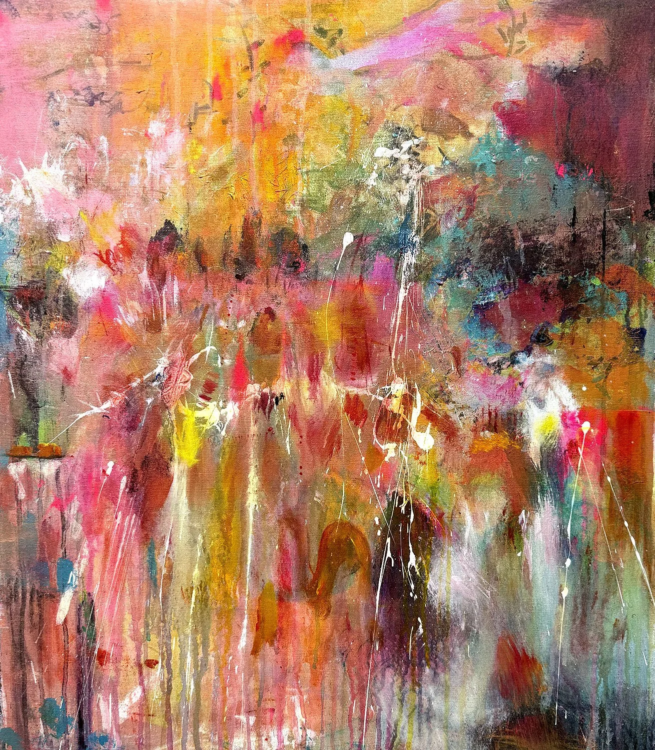 When Spirits Danced, 2025, Acrylic on canvas, 30x26