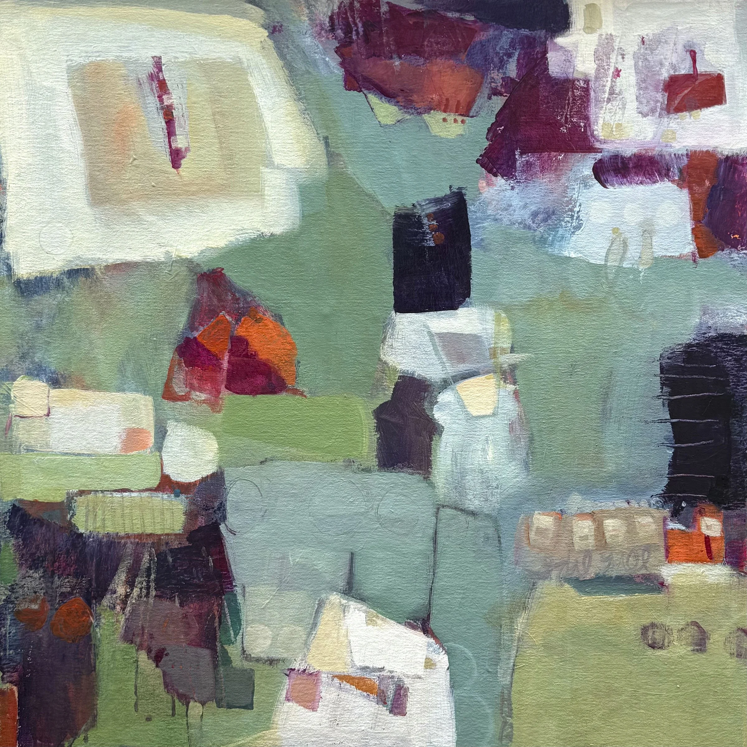 Pulling Me Here, acrylic on canvas, 65x65cm, 2026