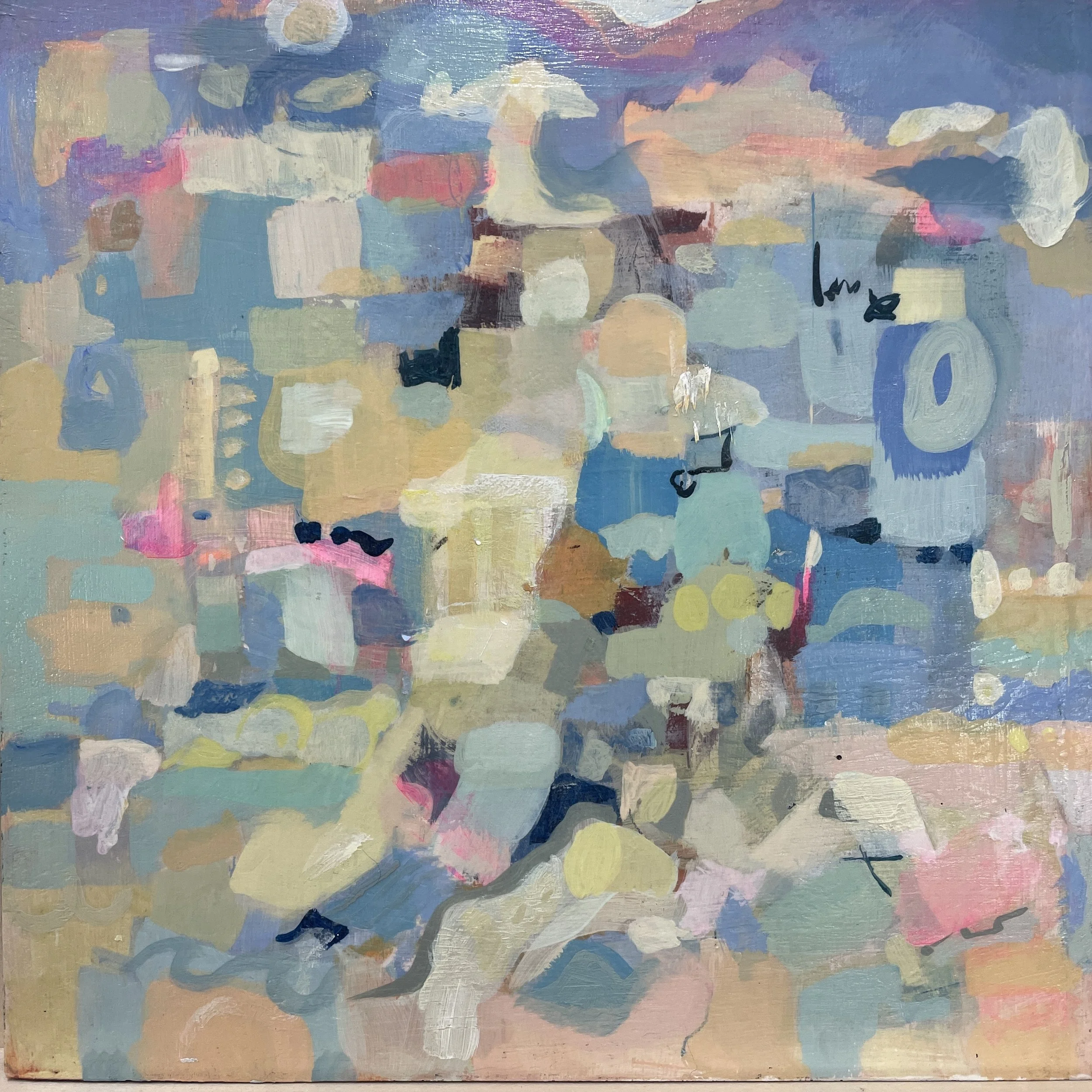 Dozing Off Listening To Murmors - 12x12 Acrylic on Panel 