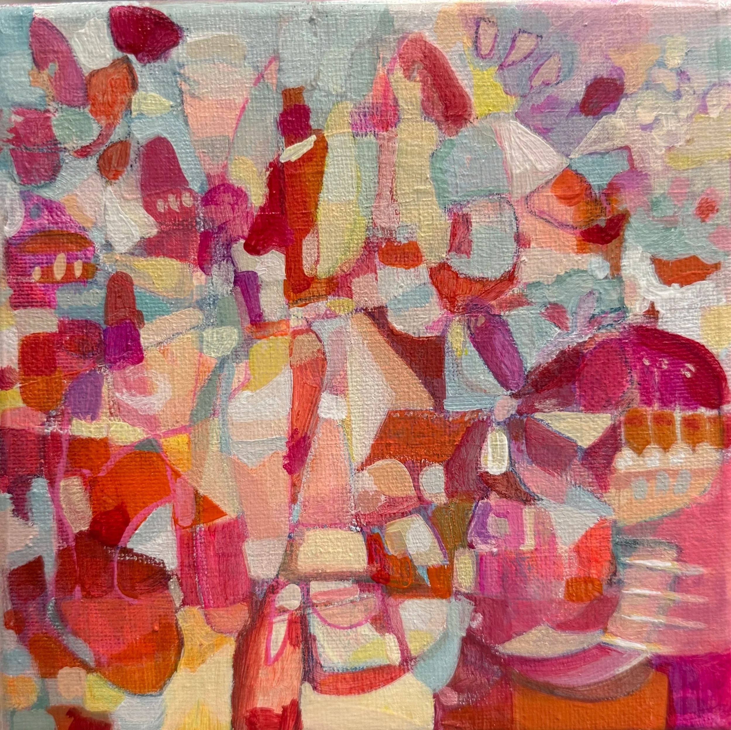 Park Pass, 2025,
6x6 acrylic on canvas, 
private collection