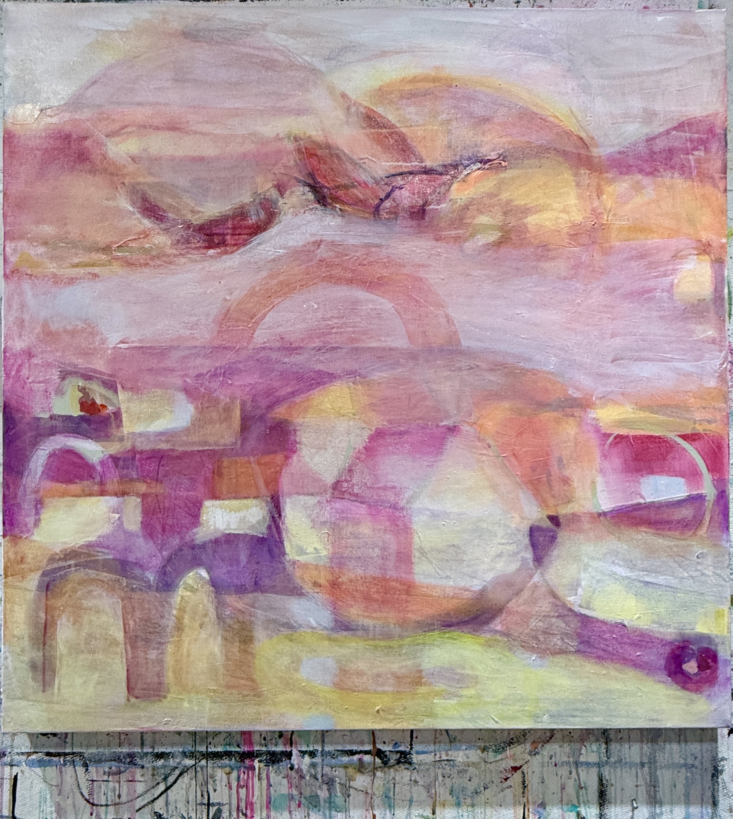 Saturday, Joy Took Flight, 2026, Acrylic on Canvas, 36x36