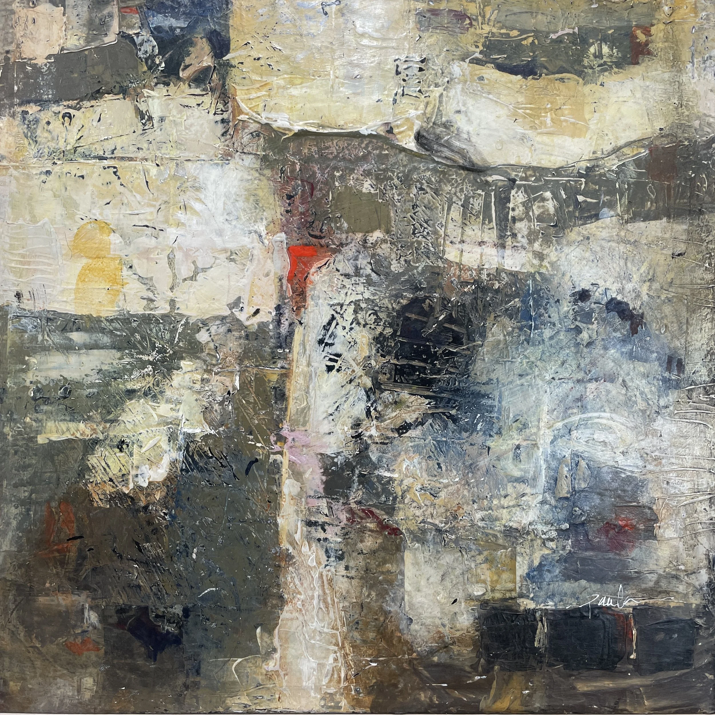 Sometimes The Beauty Is In Looking Down, 12x12 Acrylic on Panel