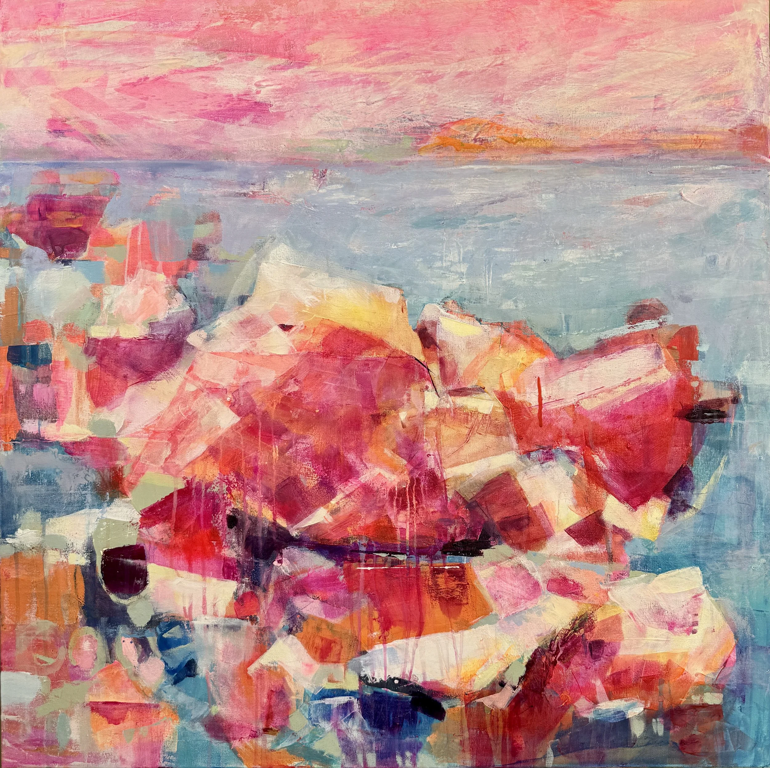 The Coast Is Calling, 2026, Acrylic on Canvas, 36x36