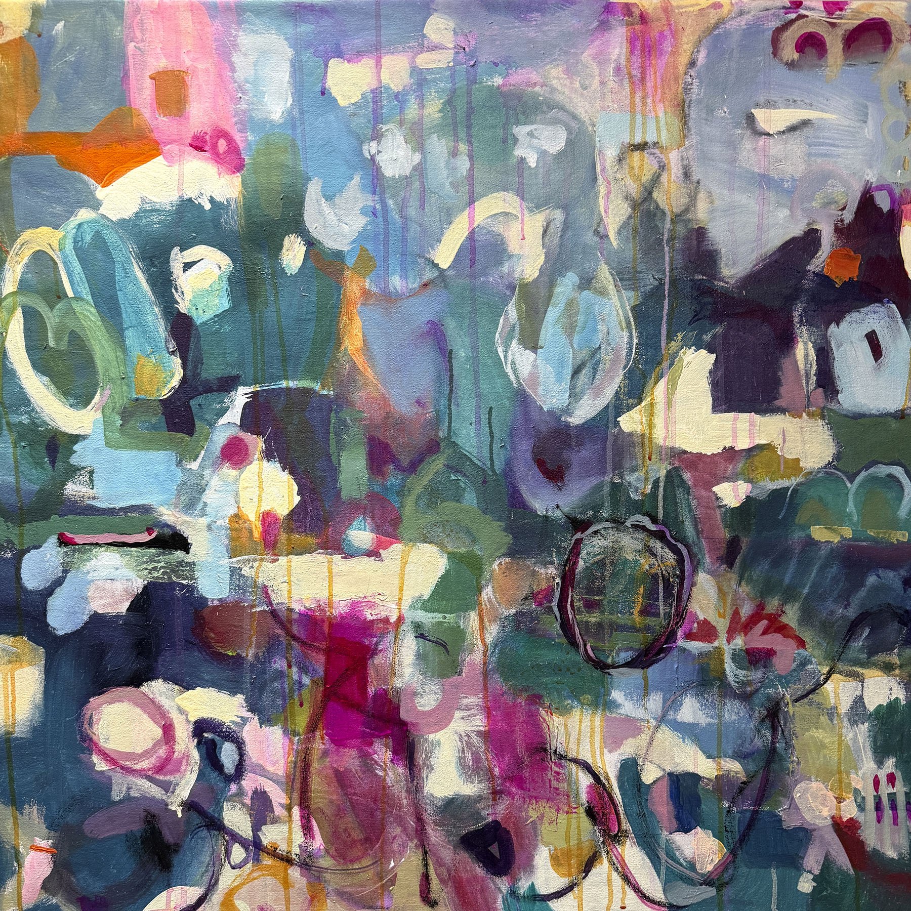 Dancing Between Worlds, 2025,
Acrylic on Canvas 30x30